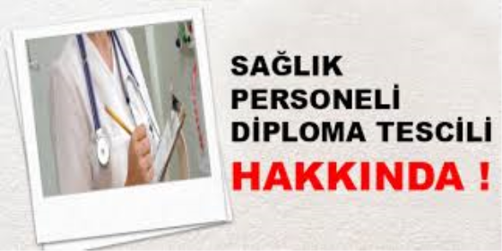 Diploma Tescil İşlemlerinin Yapılması