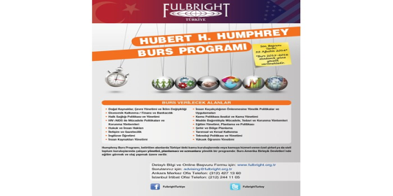Hubert H. Humphrey Burs Programı başvuruları