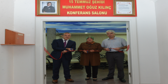 İl Sağlık Müdürlüğü Toplantı Salonuna, 15 Temmuz Şehidi Polis Muhammet Oğuz Kılınç'ın İsmi Verildi